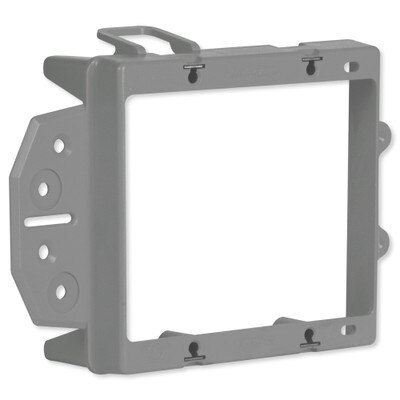On-Q/Legrand Low-Voltage Face Mount Bracket for New Construction, 2-Gang
